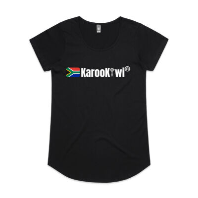 KarooKiwi Flag/Windpomp Ladies (Scoop neck) Thumbnail